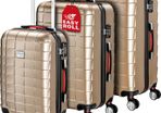Set 3-Piece Trolley Suitcase Hard Shell M L XL