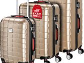 Set 3-Piece Trolley Suitcase Hard Shell M L XL