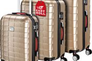 Set 3-Piece Trolley Suitcase Hard Shell M L XL