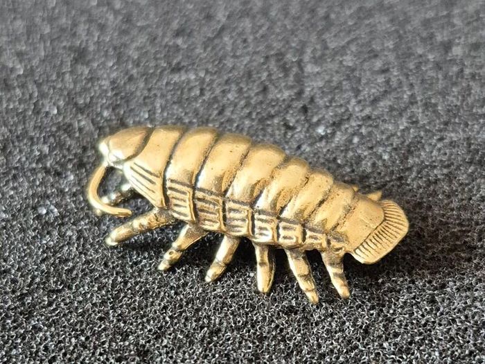 3 brass Insects, Solid brass.