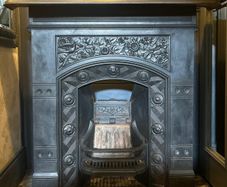 Cast Iron Fireplace.