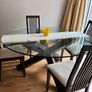 Large Round Glass Dining Table Image 2