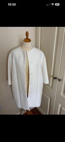 Cos size 10 white 3/4 coat
