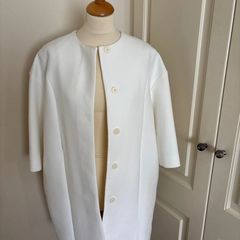 Cos size 10 white 3/4 coat