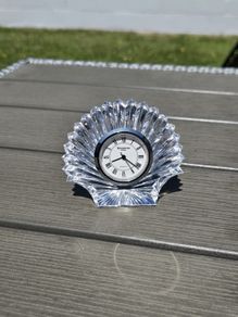 Vintage Waterford Crystal Small Shell Clock