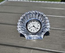 Vintage Waterford Crystal Small Shell Clock