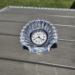 Vintage Waterford Crystal Small Shell Clock