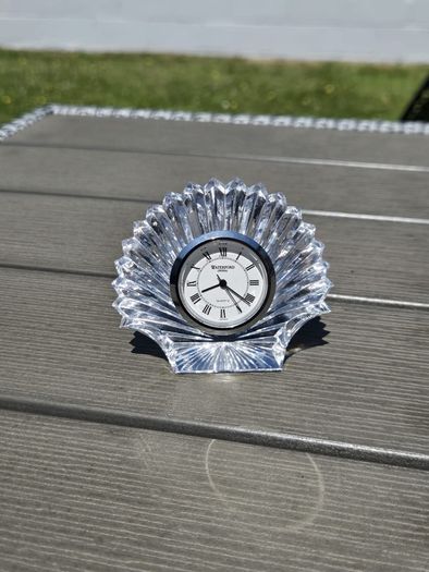 Vintage Waterford Crystal Small Shell Clock