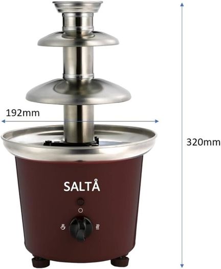NEW SALE | Large Size Stainless Steel Chocolate Fountain Fondue Set Electric 3-Tier Machine with Hot Melting Pot Base
