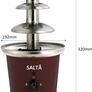 NEW SALE | Large Size Stainless Steel Chocolate Fountain Fondue Set Electric 3-Tier Machine with Hot Melting Pot Base Image 2
