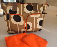 Orla Kiely baby changing bag
