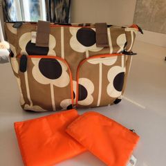 Orla Kiely baby changing bag