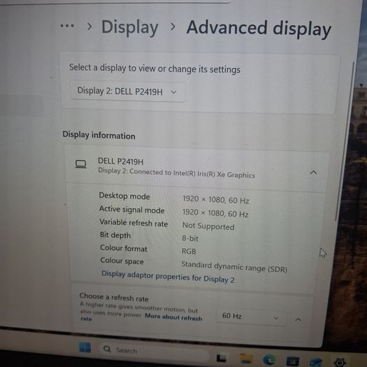 Dell P2419H Monitor | 24-inch | Full HD | Slim Bezel