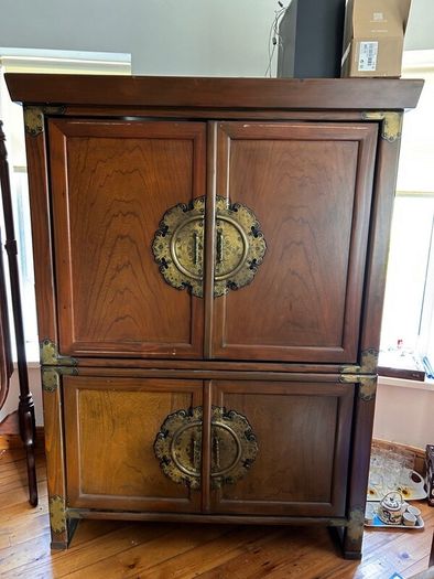 Tv Rosewood Cabinet + Cabinet Base