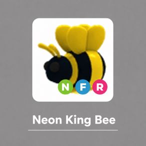 Roblox Adopt Me Pet - Neon King Bee (NFR)