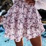 Print Tiered Frill Mini Skirt Image 3