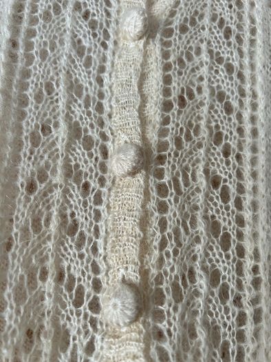 Crochet Mohair mini dress tunic size women 6-10 UK