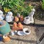 Selection of glazed & terracotta pots Image 2