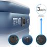 Premium Double Inflatable Mattress - 203 x 152 x 48 cm - with built-in electric pump and integrated pillow Image 5