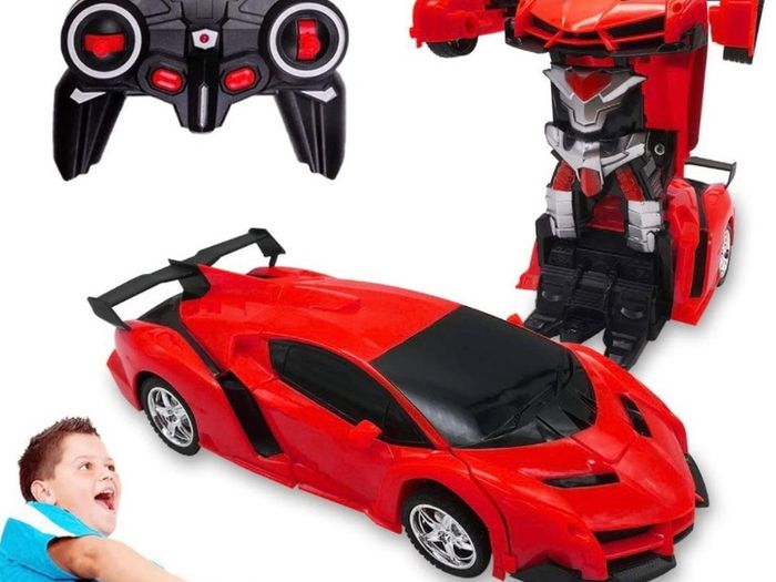 2 in 1 Transforming Remote Control Car, One Click Deformation Robot RC Car Toys for Kids Age 3 4 5 6  Year Old, Rechargeable 360 Degree Rotation with Light MULTIPLE COLOURS AVAILABLE (FREE POSTAGE)
