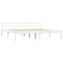 Bed Frame with 2 Drawers White Solid Pine Wood 160x200 cm Image 3