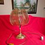 Vintage brass  etched glass table lamp 1970s/80s, Image 2