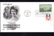 1977 USA Cover marking the Inauguration of James Carter 39th President of the USA on 20th January 1977 with Plains, Georgia (birthplace of Jimmy Carter and his wife Rosalynn) tying 3c White house stamp