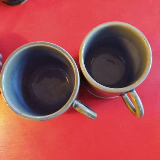 2 Irish Wade cups/ 3 inches high,one smaller diameter