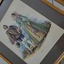Vintage set of antique fashion prints x 4 Image 2
