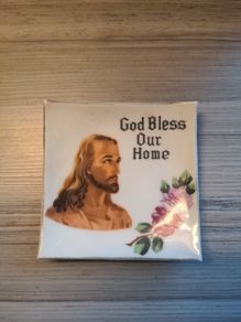 FOREIGN God Bless Our Home Trinket Plate