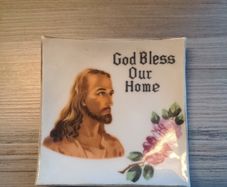 FOREIGN God Bless Our Home Trinket Plate