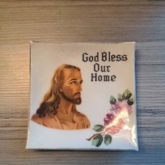 FOREIGN God Bless Our Home Trinket Plate
