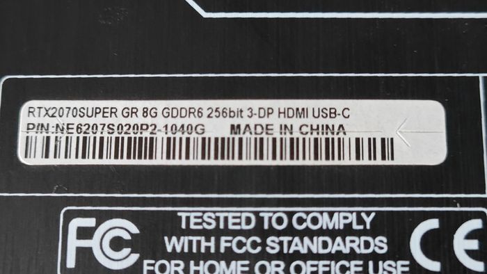RTX 2070 Super 8 GB with USB C - Graphic Card