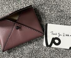 PHILO Micro Clutch Card Holder - Dark Rose!