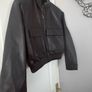 Zara size M faux leather jacket Image 3