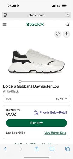mens dolce and gabanna trainer