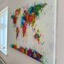 World Map on Canvas Image 3