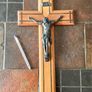 Large Wooden Crucifix (40cm x 31cm) Image 3
