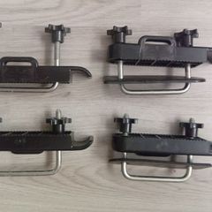 Car Roof Bars 4PCS/set Stainless Steel U-Bolts Clamps Universal Car Van Mounting Fitting Kit Car Roof Luggage Accessories Roof Box Car Roof Rack