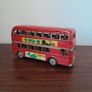 Vintage Friction Toy Double-decker Bus Image 2