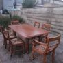 Dining room table with six chairs Image 3