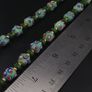 Vintage Venetian Style Skunk Eyes GlassBeads Necklace Image 10