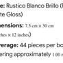 Rustico Blanco Brillo (Rustic White Gloss) Image 2