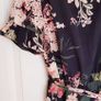 Quiz Black Floral Dress - Size 10 Image 2
