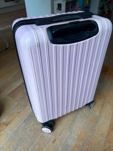 Pink midium size suitcase