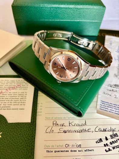 Rolex Air King pink 34mm