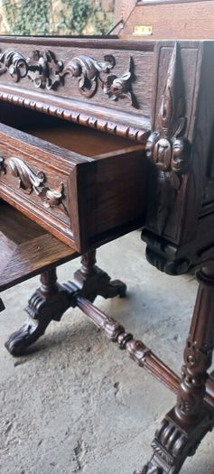 Antique ladies french seweing Chest oak early 1930s  Beautiful