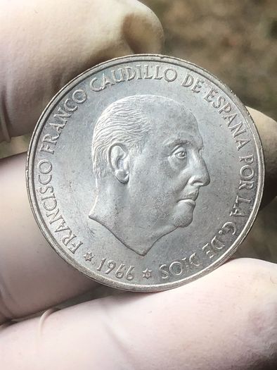 MS/UNCSpain Silver 100 Pesetas 1966 (67)