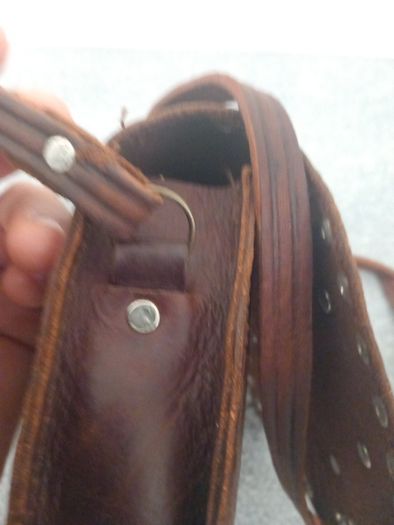 Hand bag /shoulder bag leather bag Leather buckle shoulder strap  Moroccan hand stitched vintage genuine leather bag purse genuine  vintage item great gift present  girls/ladies
