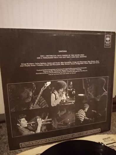 SANTANA debut 1st UK press 1969 LP laminated classic rock complete Hendrix Eric Clapton